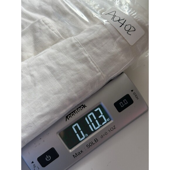 Bella Dahl Cream Lightweight Linen Relaxed Drawstring Pants Size M Comfort Waist - Picture 10 of 10